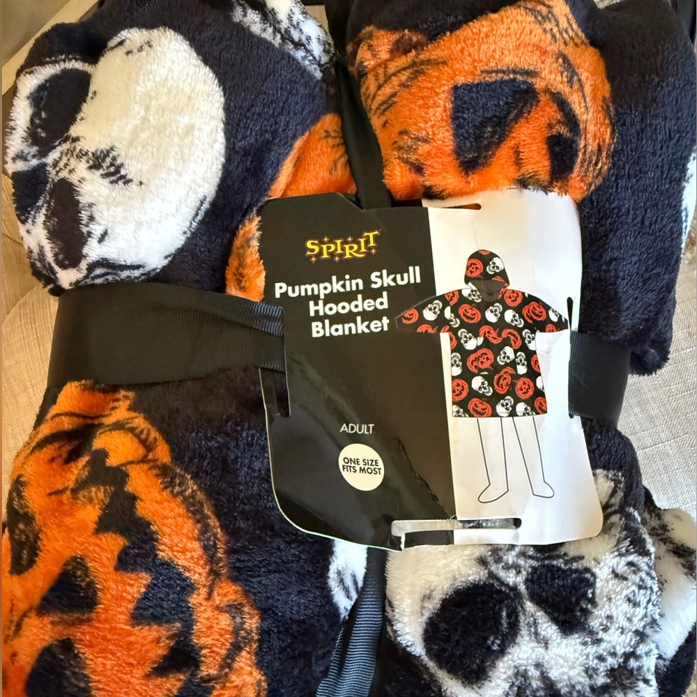 Spirit Halloween Skull Blanket